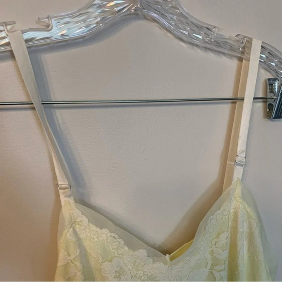 Vintage Primstyle Yellow Embroidered Chemise Lace - Picture 7 of 8